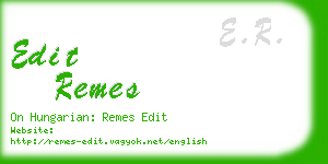 edit remes business card